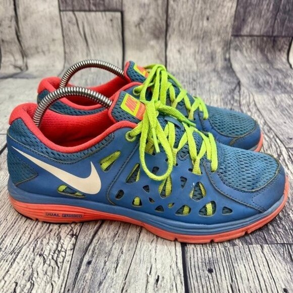 Nike‎ Dual Fusion Run 2 Women's Size 7.5 Running Athletic Shoes Blue 599564-400 - Picture 1 of 11